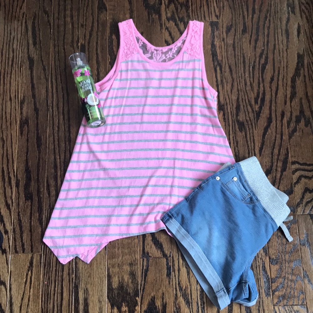 NWOT GIRLS PINK TANK TOP